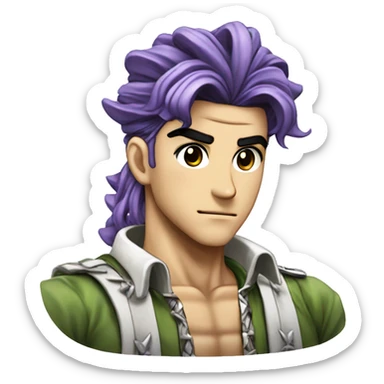 Joseph Joestar from the anime JoJo's Bizarre Adventure sticker