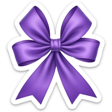 Purple ribbon emoji copy and paste  sticker