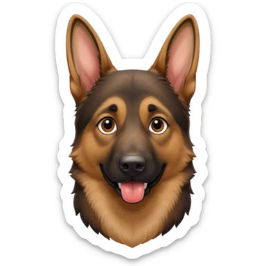 make tongue longer on German Shepard male sticker
