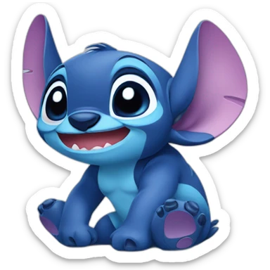 Cute stitch sticker
