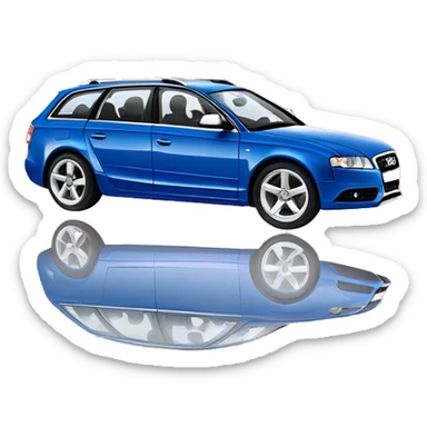 2007 blue Audi a4 Quattro sline 3.0 tdi station wagon sticker
