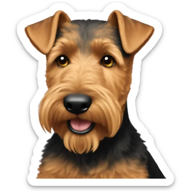 welsh terrier without moustache   sticker