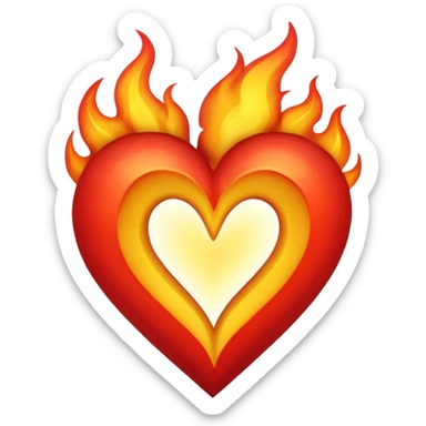 Make flaming hearts in all colours but heart would be separate nature sticker