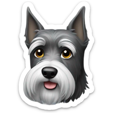 Grey and black Scottie dog sticker