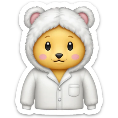 fluffy pyjamas sticker