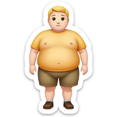 full body big fat fatty sticker