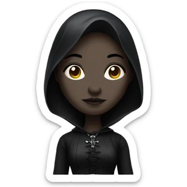 Gothic woman standing sticker
