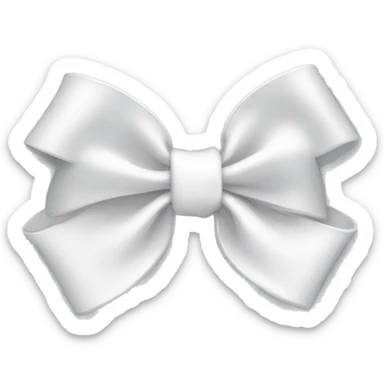 white bow sticker