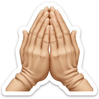 pray hands sticker