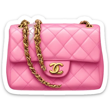 Chanel pink bag  sticker