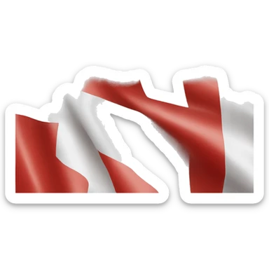 white-red-white flag of Belarus sticker