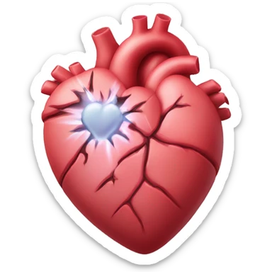 Realistic-heart-reaction-symbol sticker
