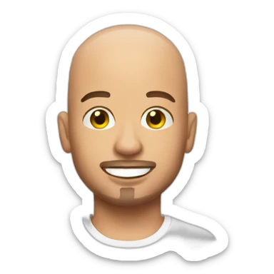 j balvin bald sticker