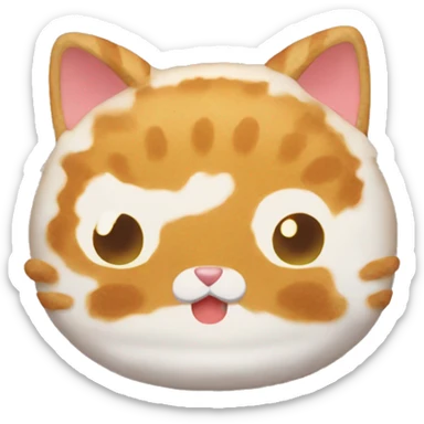 cat tonkatsu game sticker