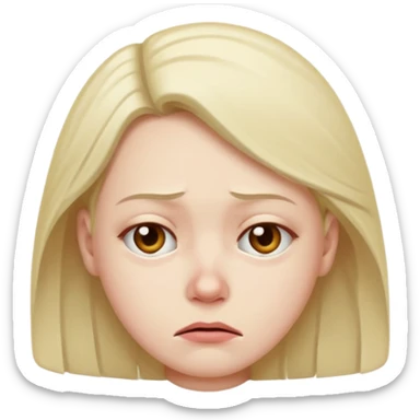 Looking to side disgusted side eye sticker