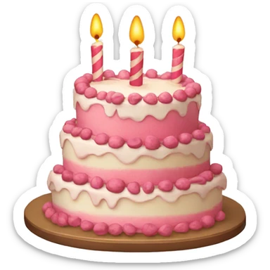 BIRTHDAY cake sticker