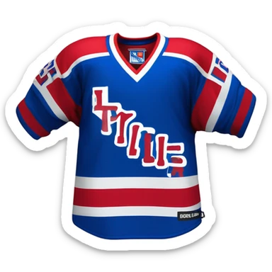 New York rangers hockey jersey sticker