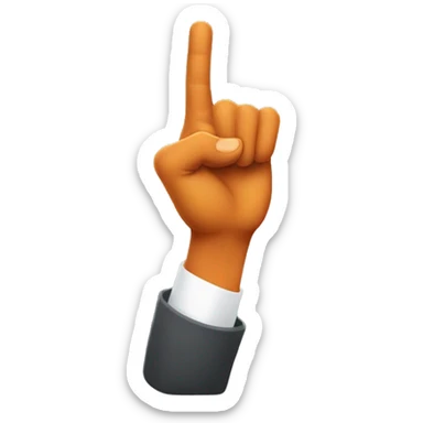 UT horns hand signal facing down sticker
