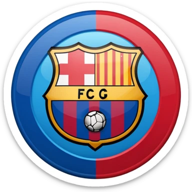 Barcelona soccer logo sticker