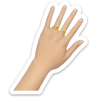 Manod con anillo sticker