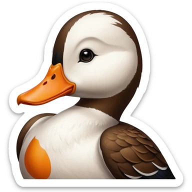 Duck with a Glock 18 sticker