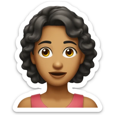 Uma moça morena sticker
