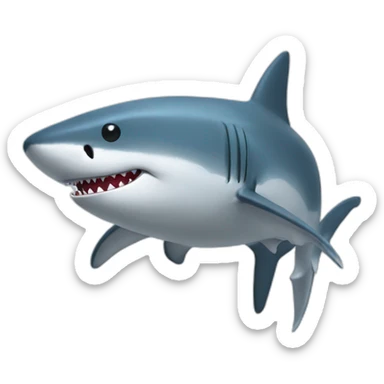 Un requin en peluche sticker