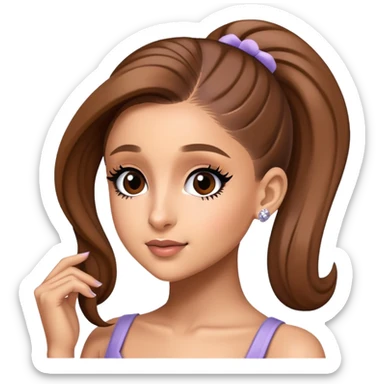 Ariana Grande as a pop star sticker