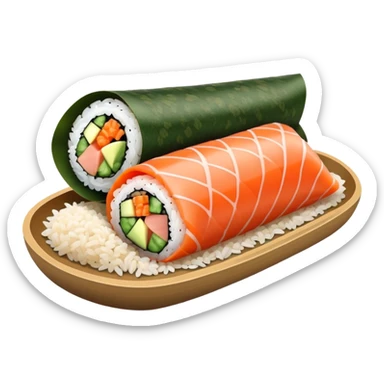 temaki handroll sushi sticker
