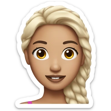 Miss universe with asian skin sticker