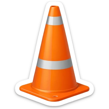 Warning Cone sticker
