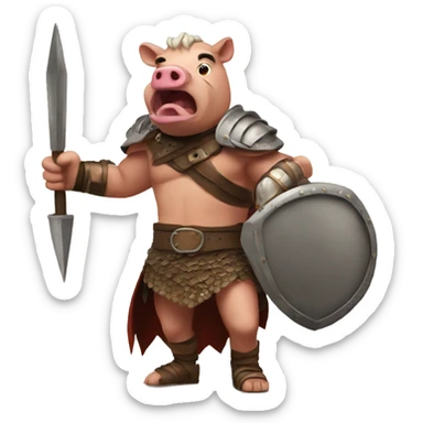 Wild hog gladiator  sticker