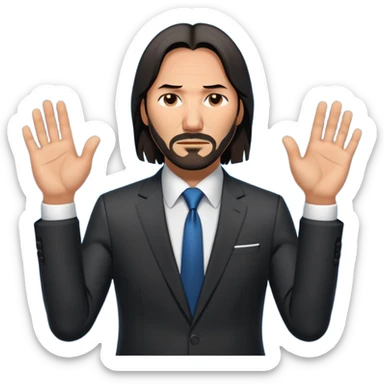 John wick zeigt 67 mit den Händen  sticker