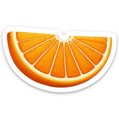 orange wedge sticker