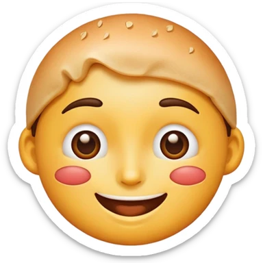 Delicious food face emoji sticker