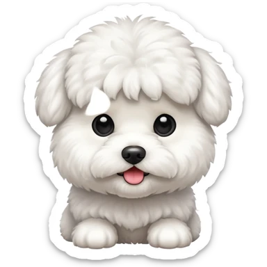 Bichon dog sticker