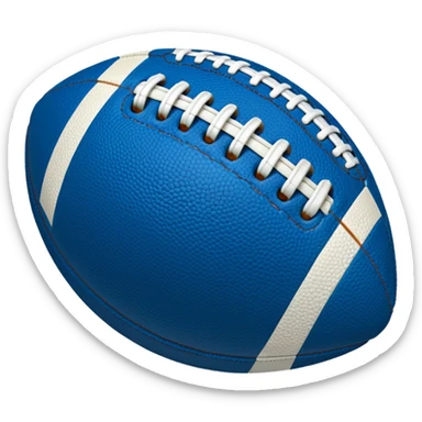 blue american football ball sticker