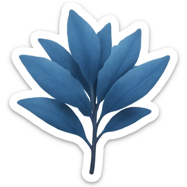 Bleu plant sticker