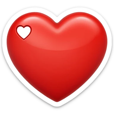 😝 avec un cœur rouge en haut à droite sticker