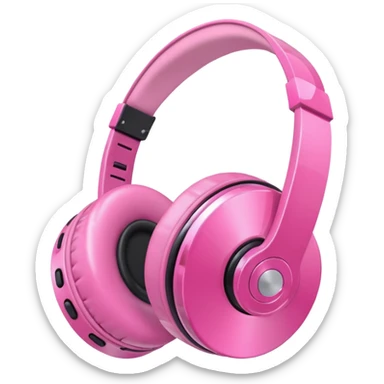 🎧 🎸💿 but make them all pink sticker