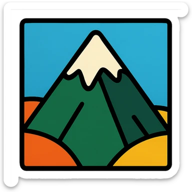 little alchemy style icon
subject: mountain
border: medium-black sticker