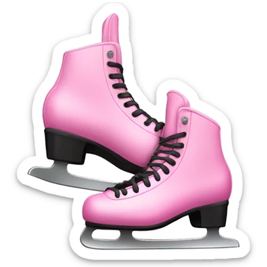 ice skates pink sticker