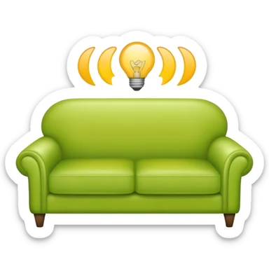 living room in ios emoji style

no TV, and make the couch a light green color sticker