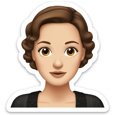 Brunette with brown eyes,Blair Waldorf  sticker