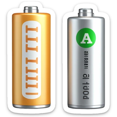 AA battery sticker