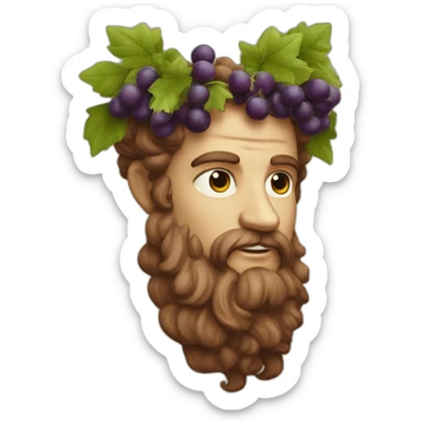 Dionysus god of wine sticker