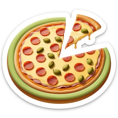 pistachio cream, jambon beurre, pizza sticker