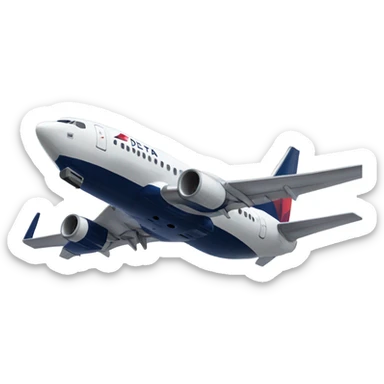 Delta airlines Boeing 737 sticker