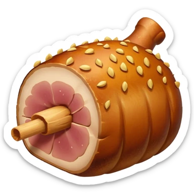a roasted joint of pork emoji sticker
