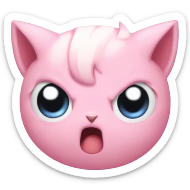 Jigglypuff angry sticker